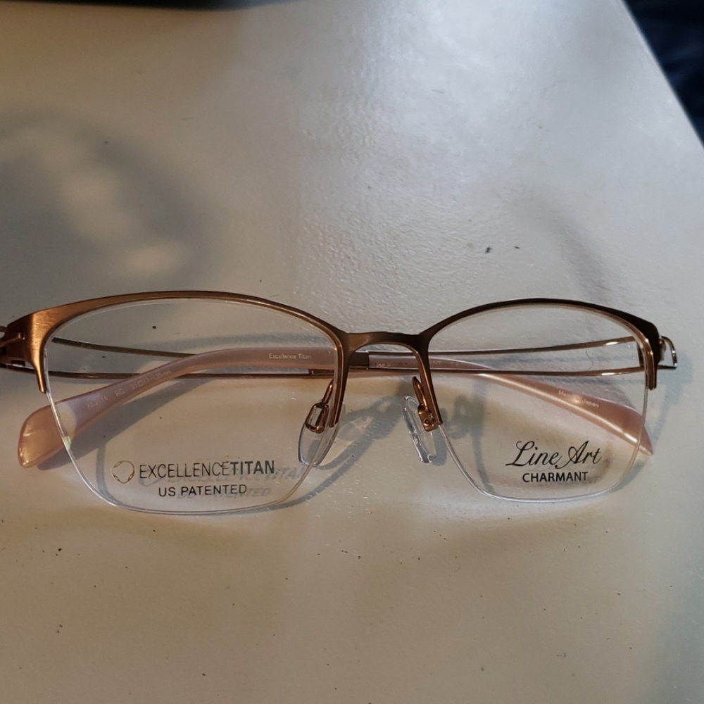 New Line Art XL2114 Eyeglasses Rose Gold Women Ro
